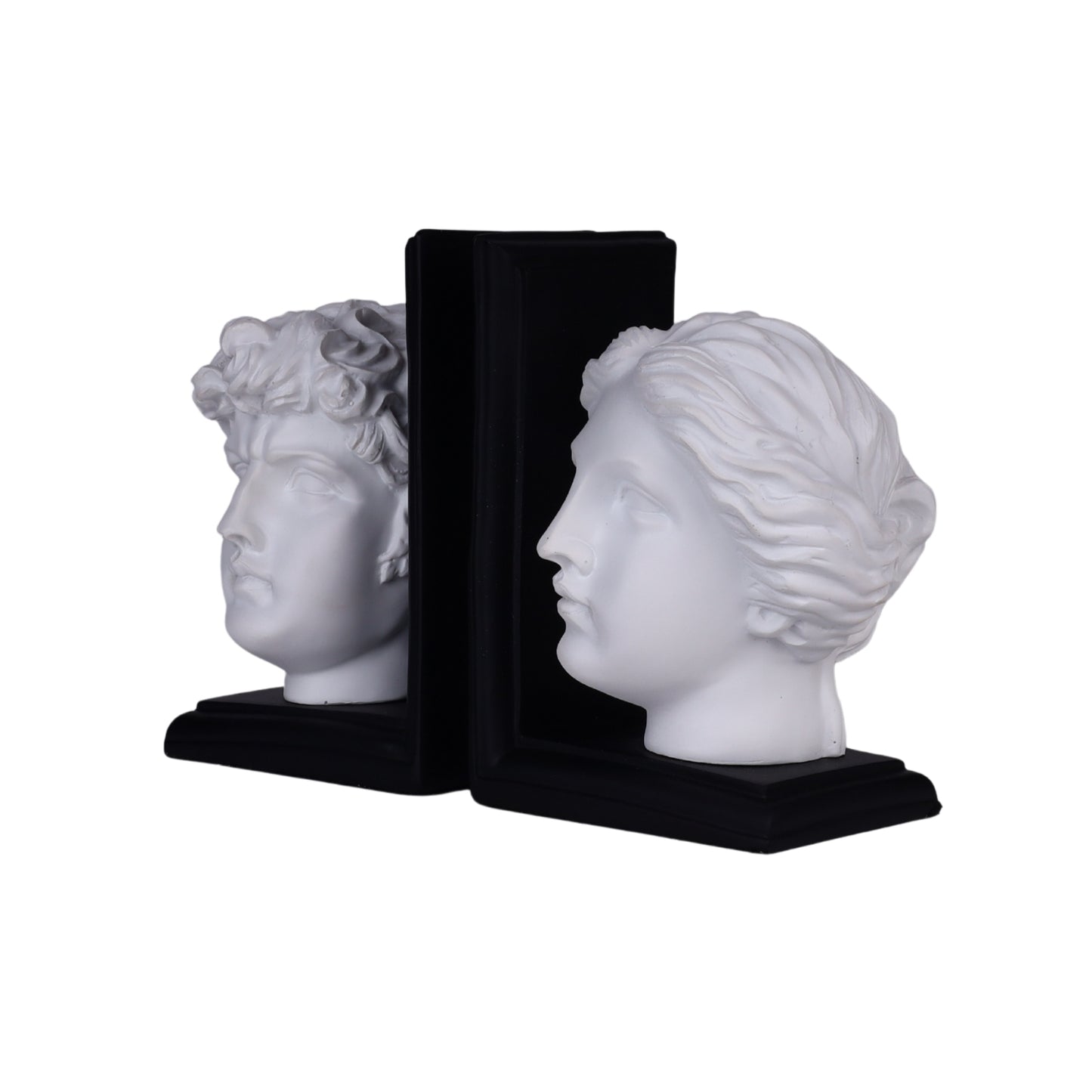 Classic Roman Head Bookends – Set of 2