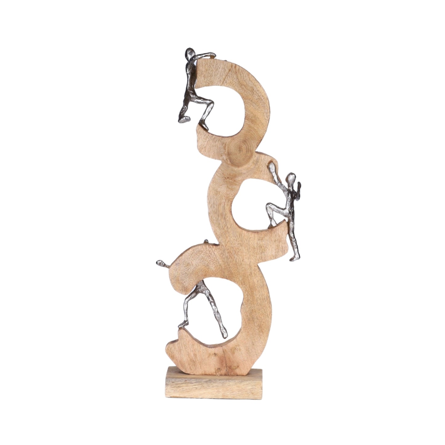 Climbers on Spiral Sculpture
