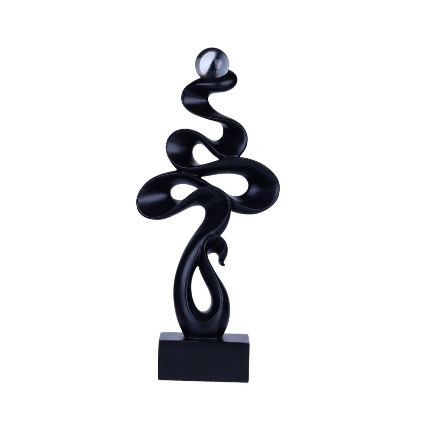 Black Abstract Art Sculpture