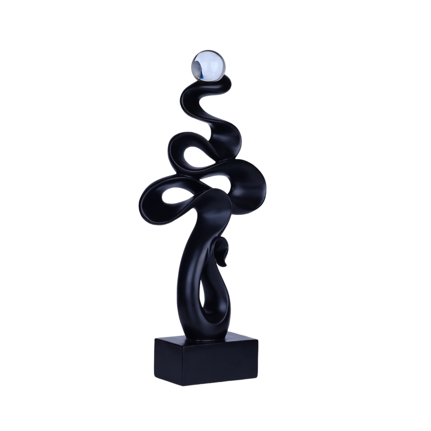 Black Abstract Art Sculpture