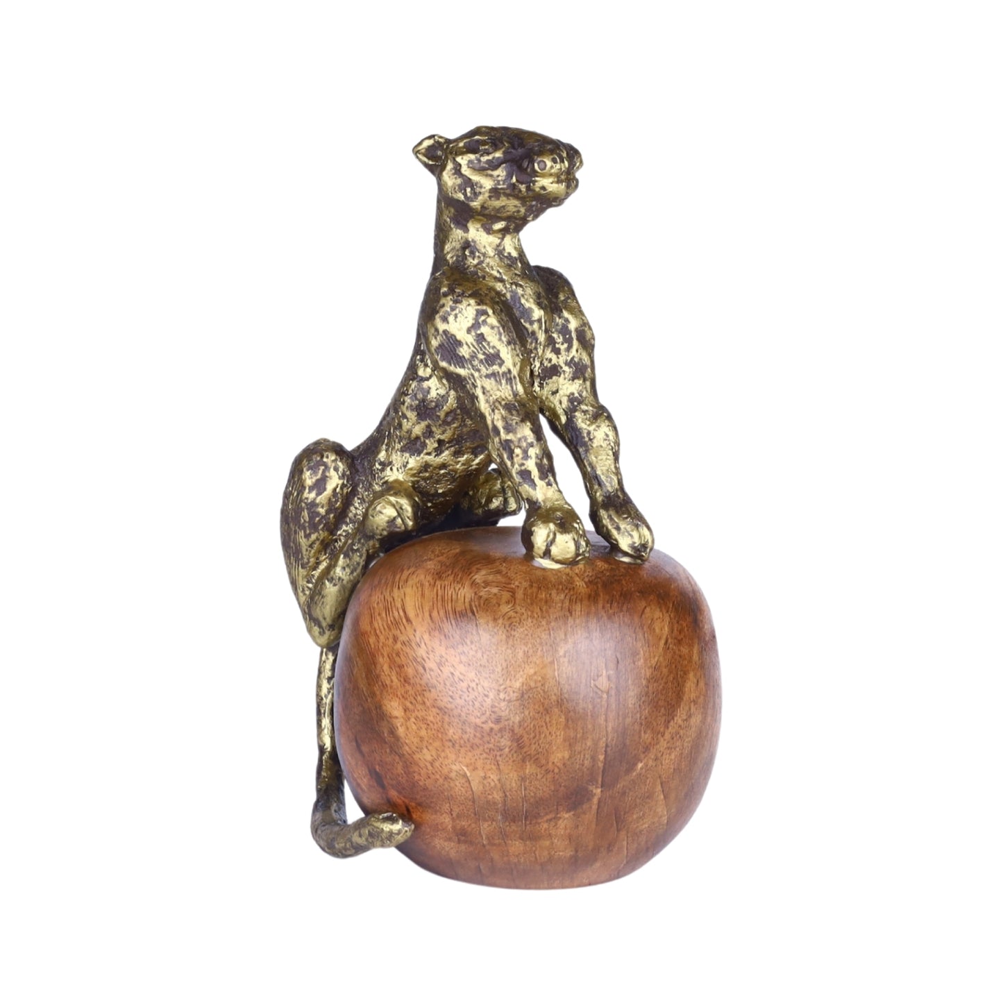 Regal Panther on Wooden Sphere