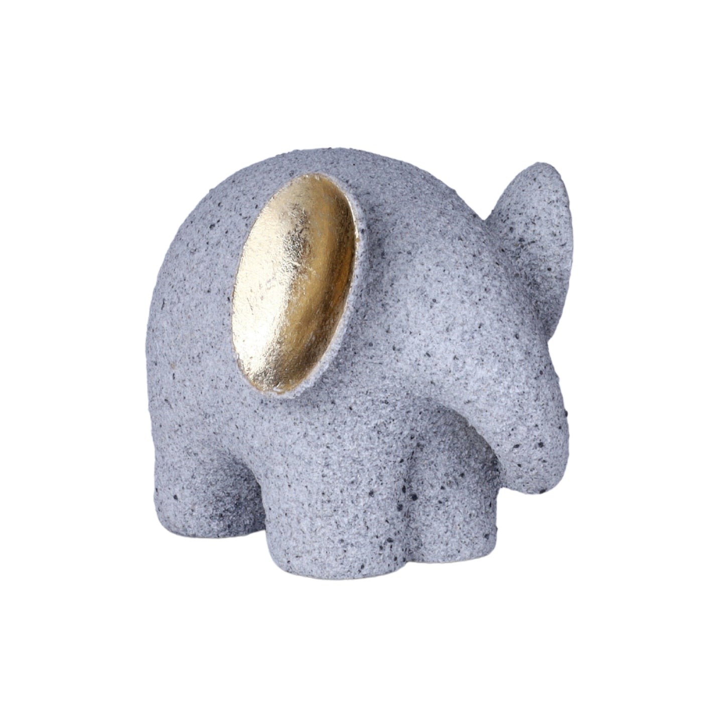 Stone Texture Elephant Figurine