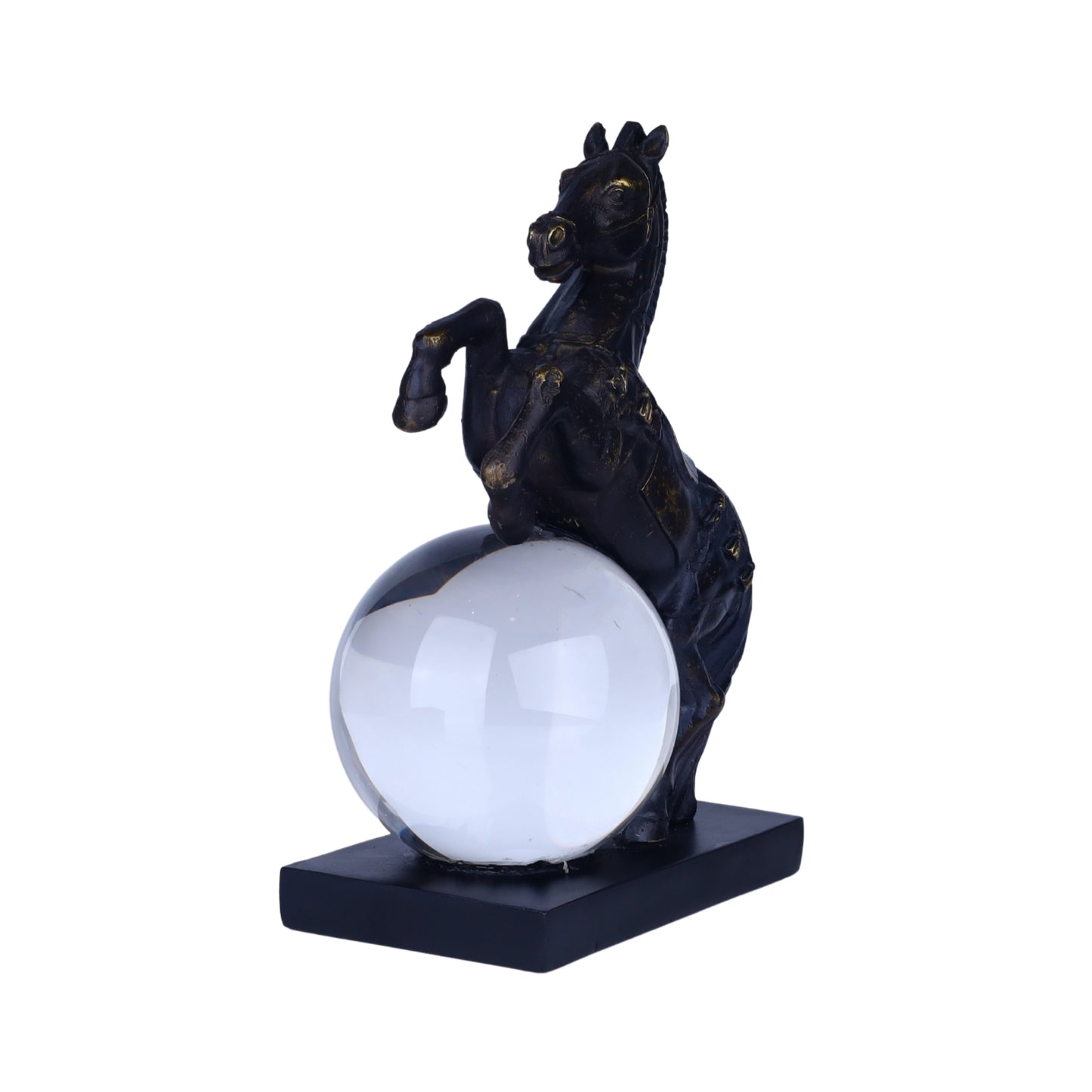 Majestic Horse with Crystal Globe