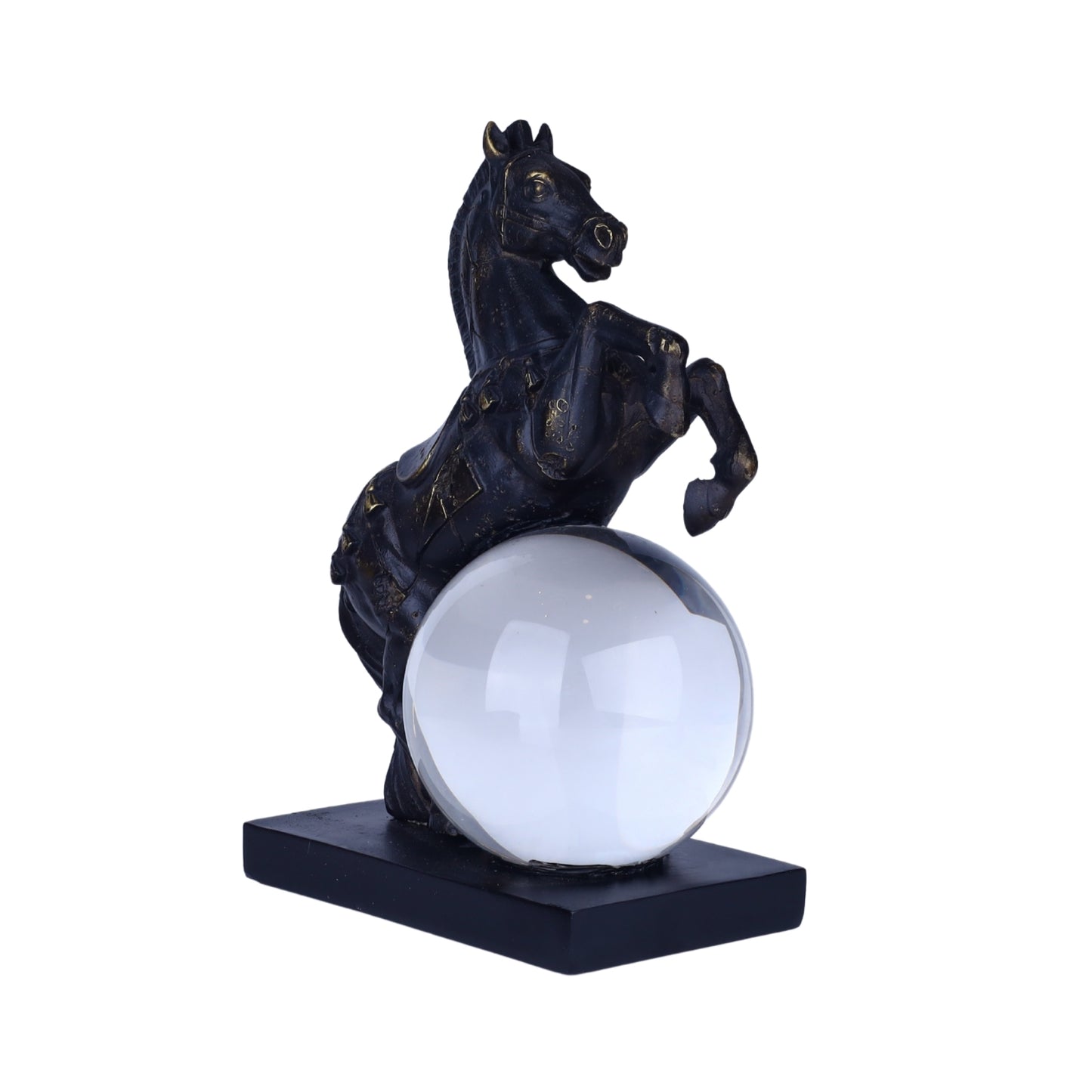 Majestic Horse with Crystal Globe