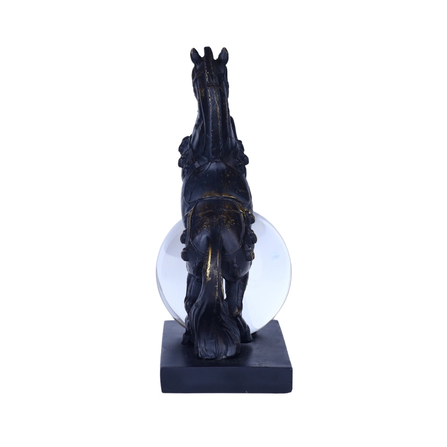 Majestic Horse with Crystal Globe