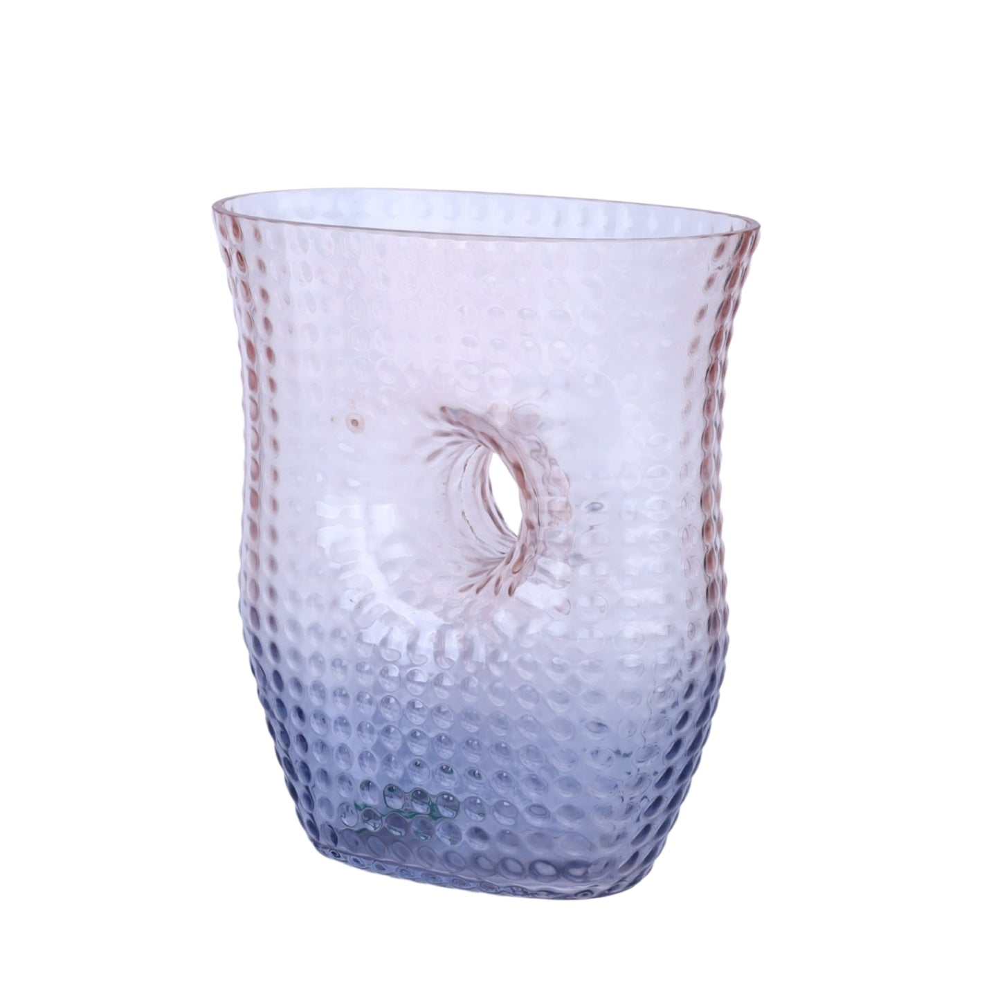Aura Hollow Textured Glass Vase