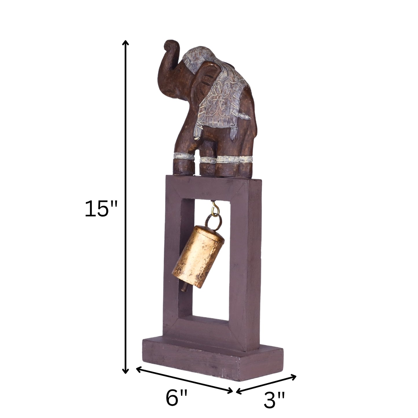 Royal Elephant Bell Figurine