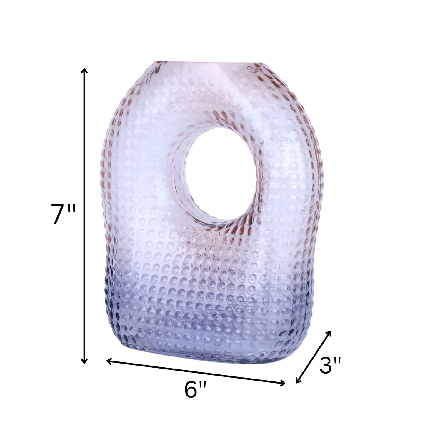 Elegant Hollow Glass Vase Big
