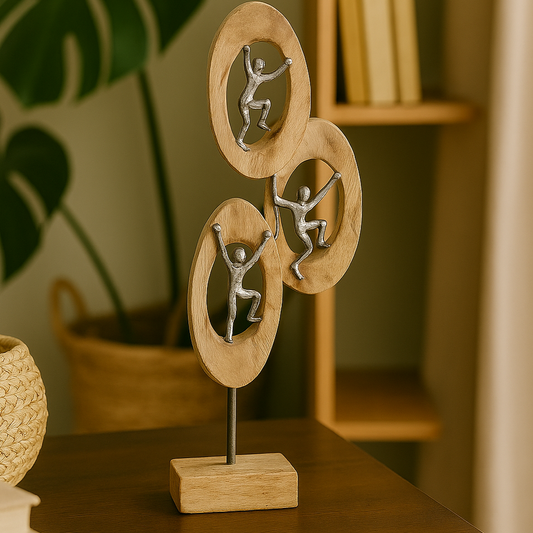 Abstract Teamwork Sculpture