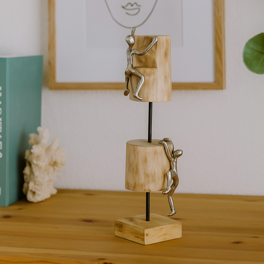 Teamwork Climber Sculpture